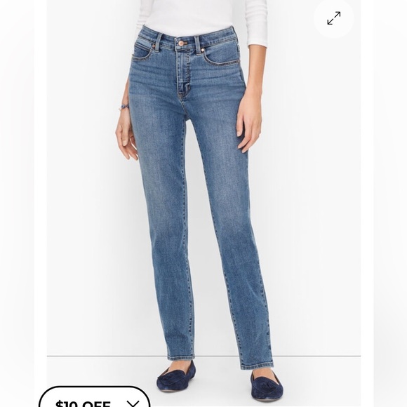 Talbots Denim - Talbots High Rise Straight Leg Shore Wash Women's Jeans